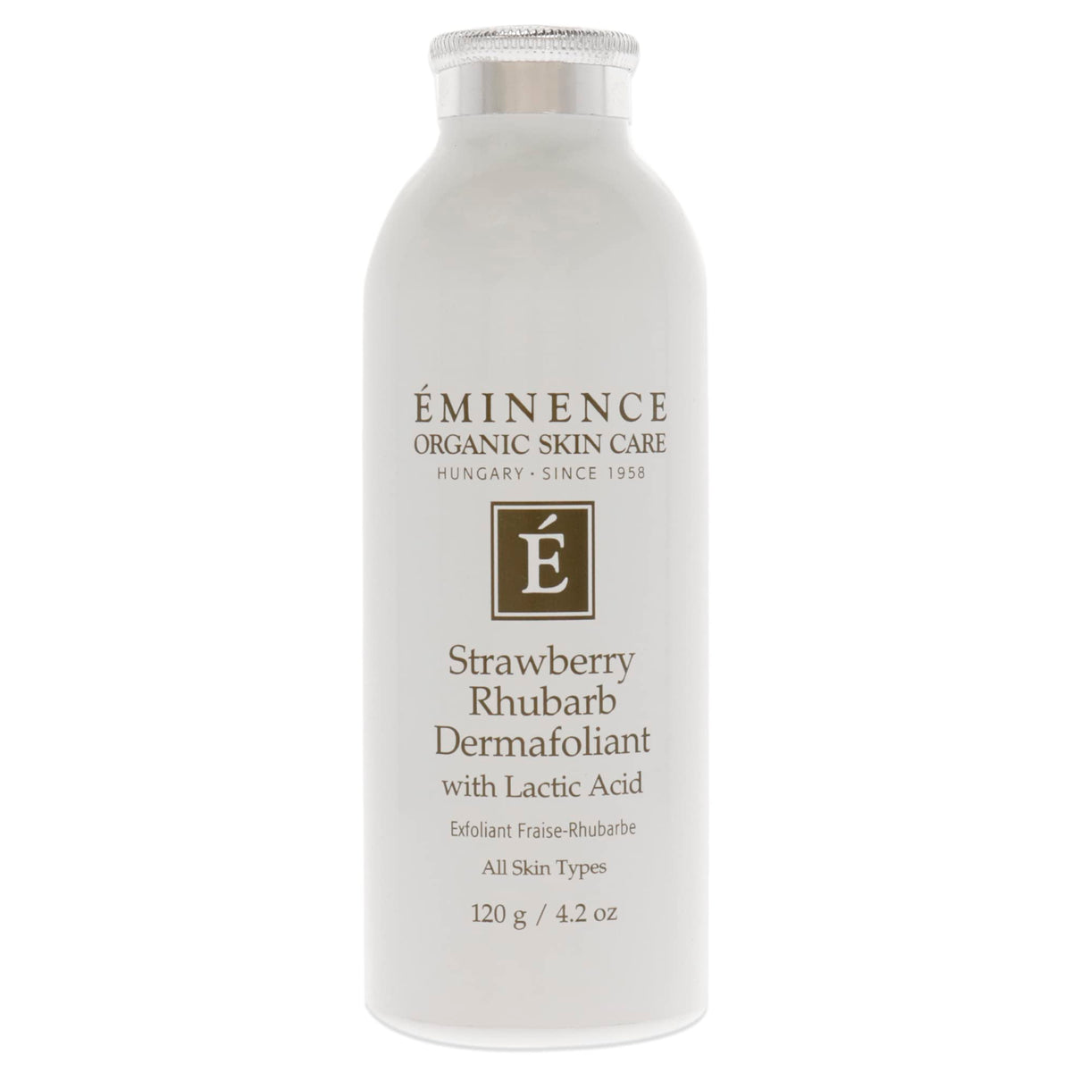 Eminence Dermafoliant packaging shown for gentle exfoliation prep with benefits