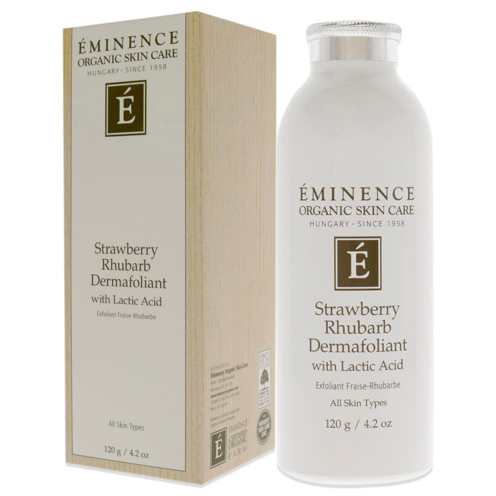 Eminence Dermafoliant water-activation demonstrates activation with water for gentle exfoliation