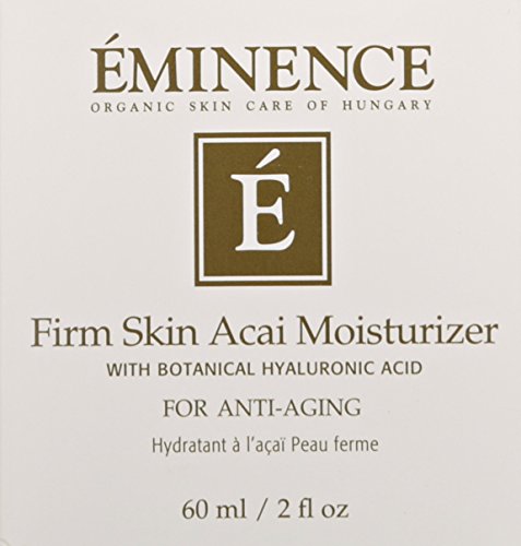 Eminence Firm Skin Acai Moisturizer jar open reveals creamy texture for firming feel