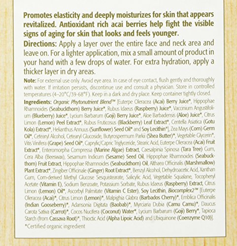 Eminence Firm Skin Acai Moisturizer texture swirl highlights rich shea and hyaluronic acid