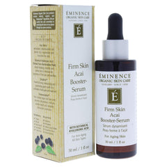 Eminence Firm Skin Acai Serum bottle closeup showing plumping effect