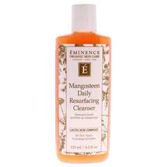 Eminence Mangosteen Daily Resurfacing Cleanser bottle shows premium packaging for radiant skin