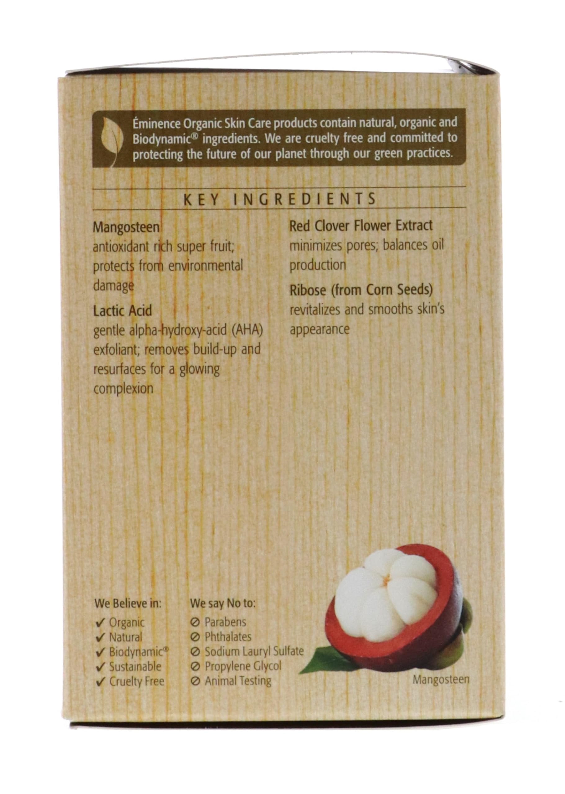 Eminence Mangosteen Daily Resurfacing Concentrate packaging emphasizes compact size for on-the-go routines.
