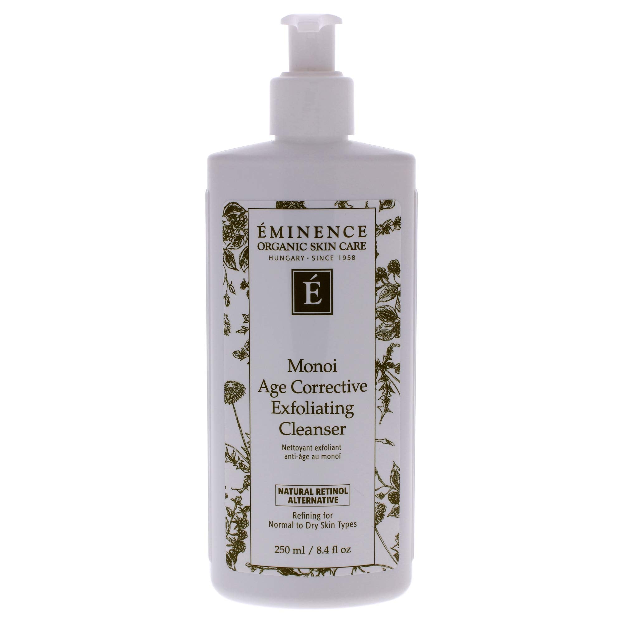 Eminence Monoi Age Corrective Exfoliating Cleanser bottle delivering smooth skin and gentle exfoliation
