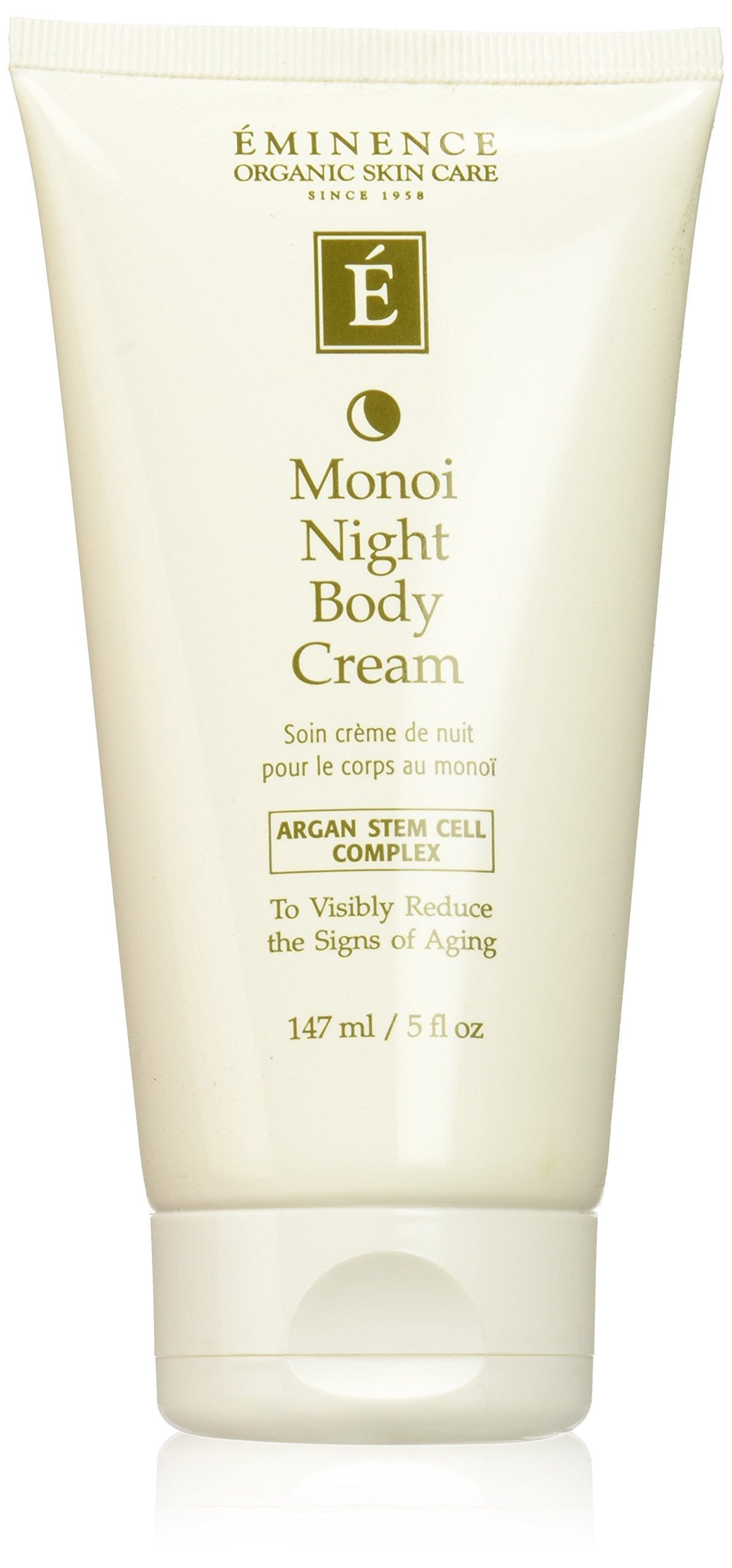 Eminence Monoi Age Corrective Night Body Cream jar with rich overnight hydration