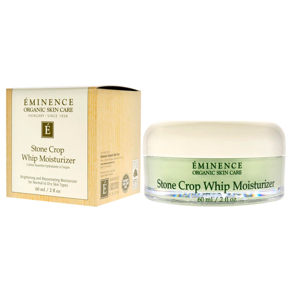 Eminence Stone Crop Whip Moisturizer texture swatch demonstrating a light, nourishing formula.