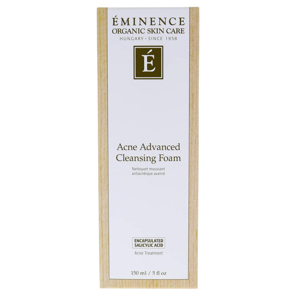 Eminence skin-soothing formula close-up conveying calm skin and even-toned complexion.