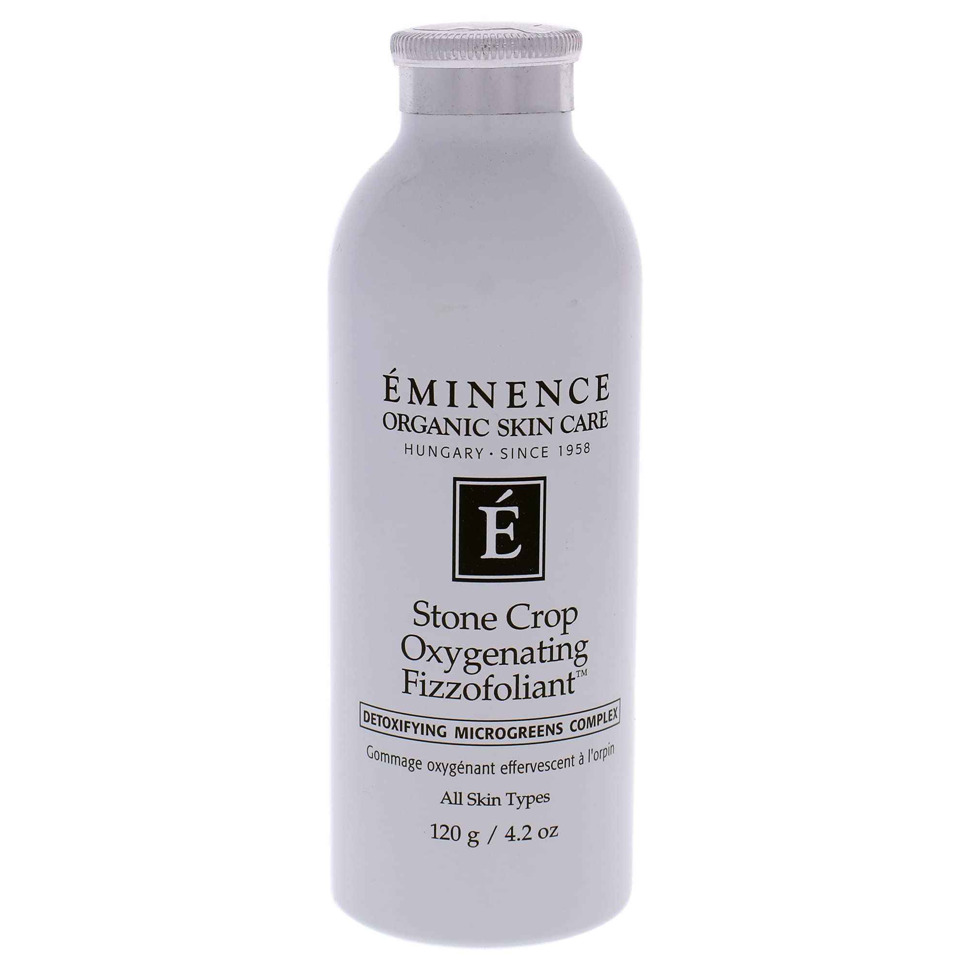 Eminence Stone Crop Fizzofoliant foaming application delivers gentle exfoliation for smoother skin