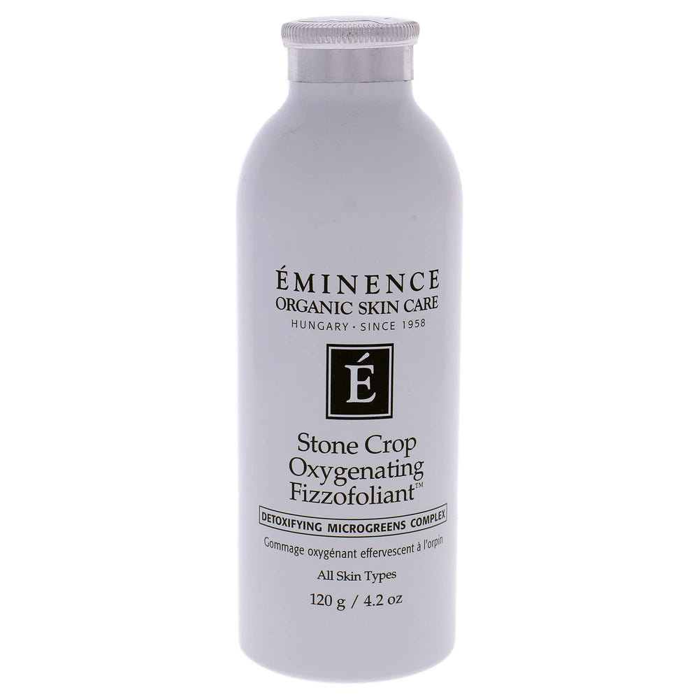 Eminence Stone Crop Fizzofoliant foaming application delivers gentle exfoliation for smoother skin