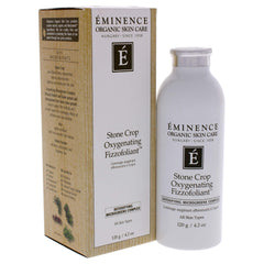 Eminence Stone Crop Fizzofoliant texture close-up highlights microgreens and rice flour benefits