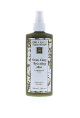 Eminence Stone Crop Hydrating Mist bottle closeup highlights premium packaging and refreshing hydration.