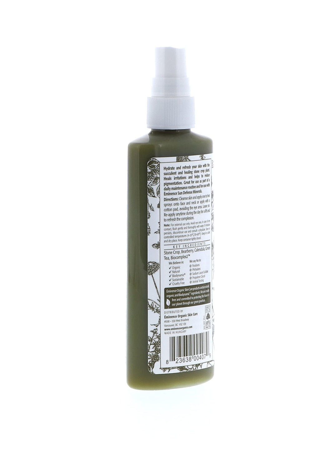 Eminence Stone Crop Hydrating Mist packaging variation shows versatile product presentation.