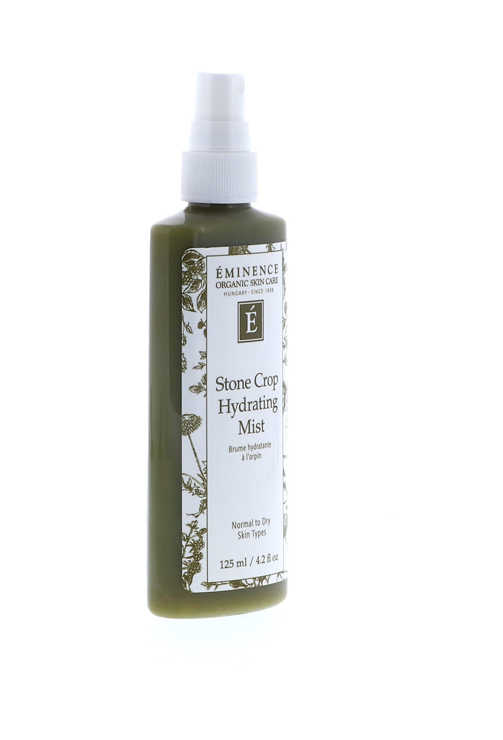 Eminence Stone Crop Hydrating Mist sunlit bottle evokes natural skincare vibe.