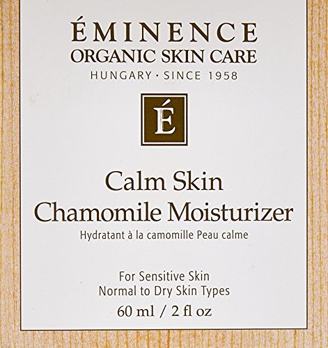 Eminence Vitaskin Calm Skin Chamomile Tea and Aloe ingredients closeup promotes calm complexion