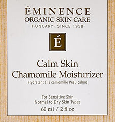 Eminence Vitaskin Calm Skin Chamomile Tea and Aloe ingredients closeup promotes calm complexion