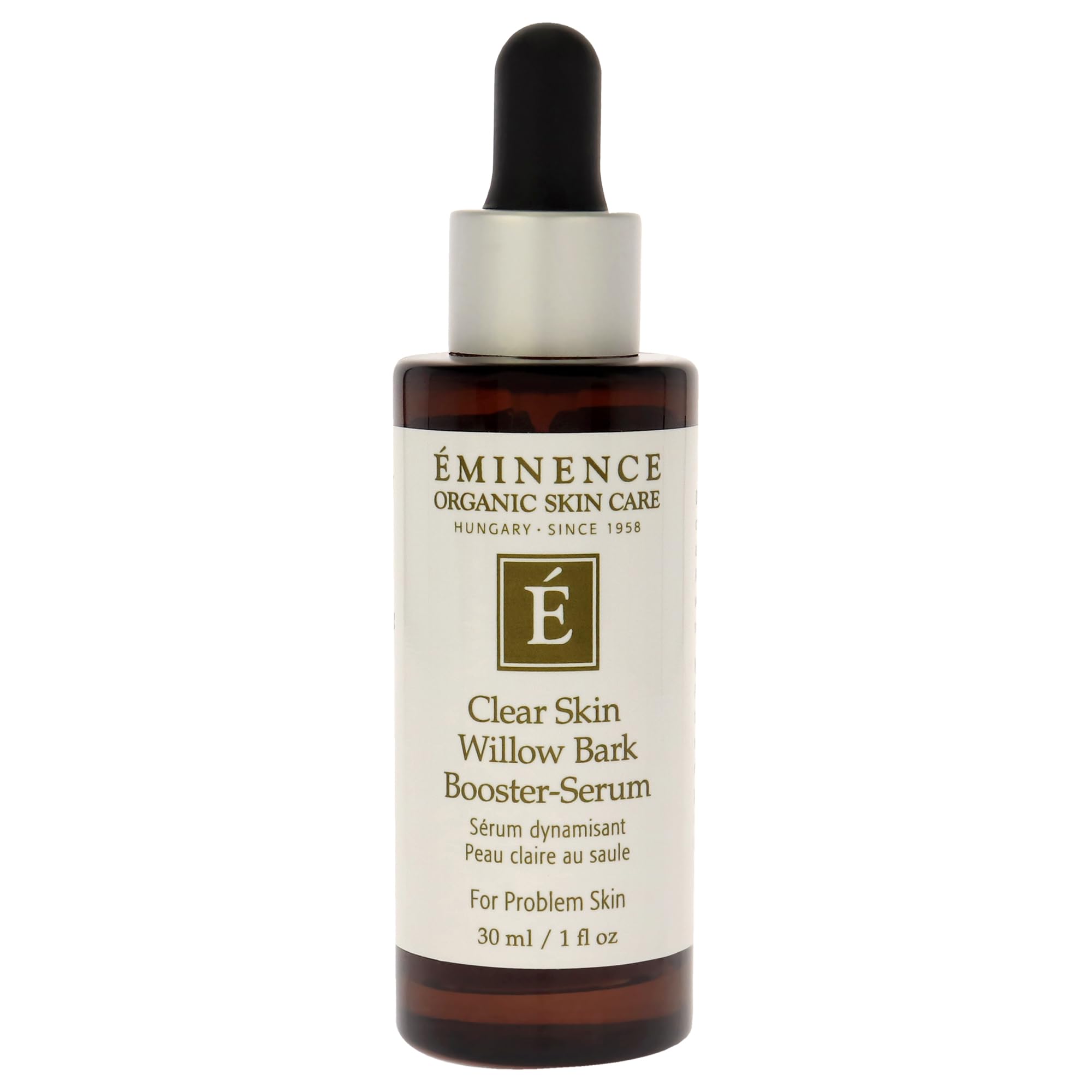 Eminence Clear Skin Willow Bark Booster Serum helps gentle exfoliation for balanced skin
