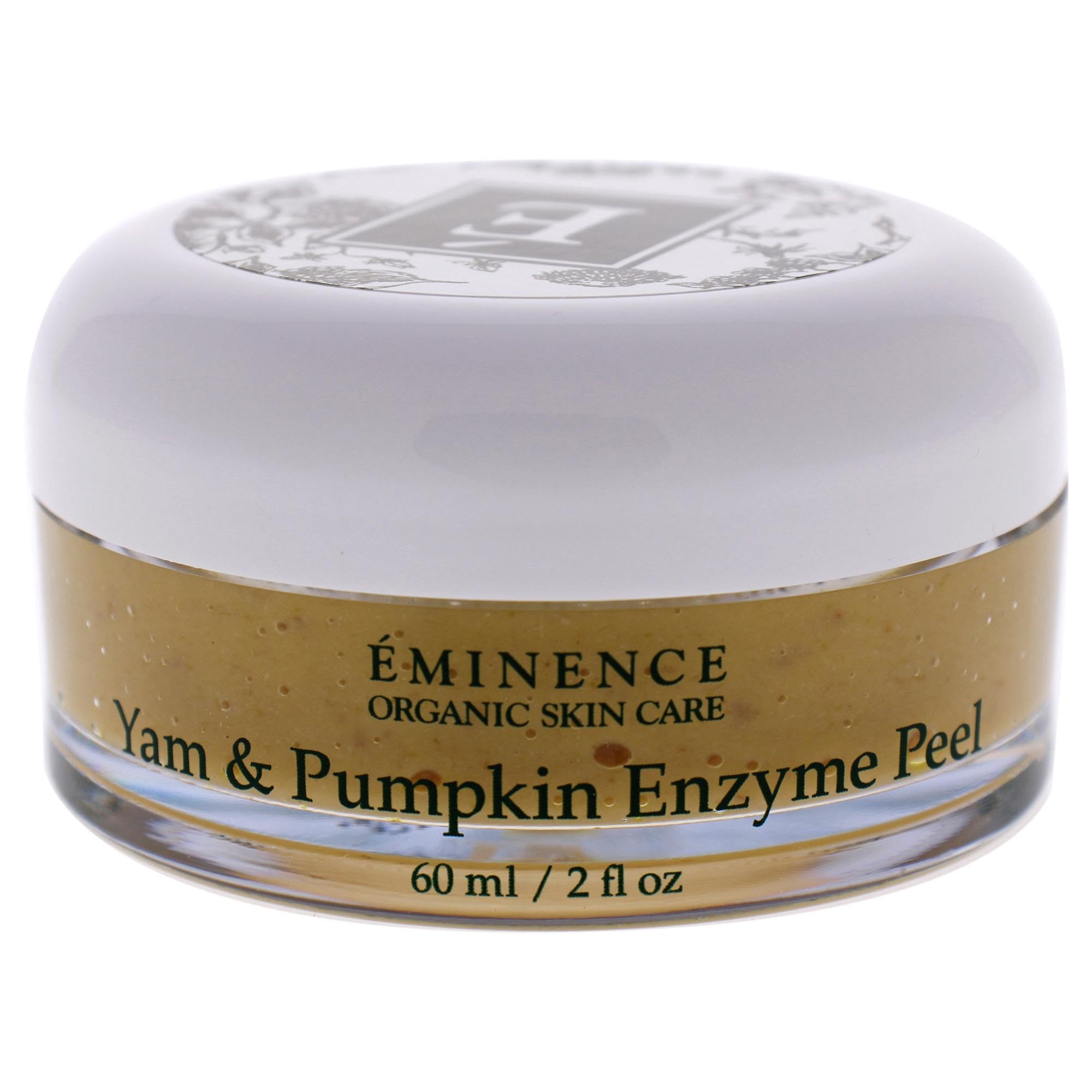 Eminence Yam and Pumpkin Enzyme Peel ingredients close-up showing nourishing enzymes for revitalized texture.