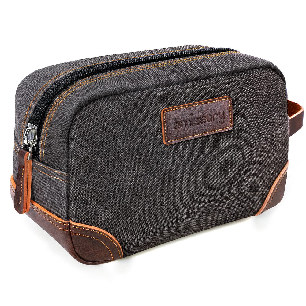 emissary toiletry bag canvas body shows durable travel-friendly design for everyday packing