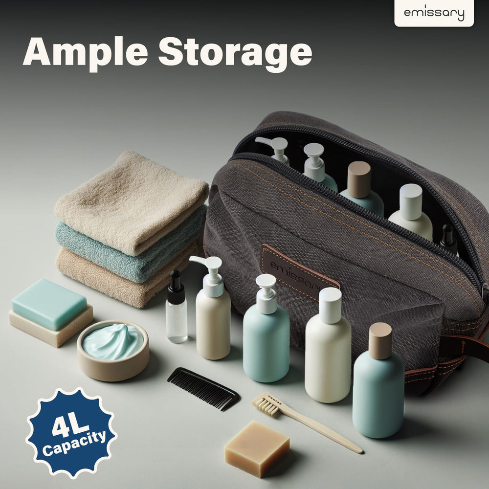 emissary toiletry bag internal pocket offers quick access for small items