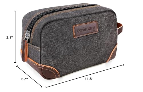 emissary toiletry bag side handle showcases easy carrying during travel