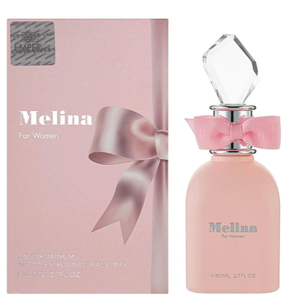 Emper Melina spray action shows easy application and lasting scent.