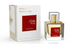 Emper Milestone Better Rouge frasco elegante para un aroma amaderado y floral duradero.