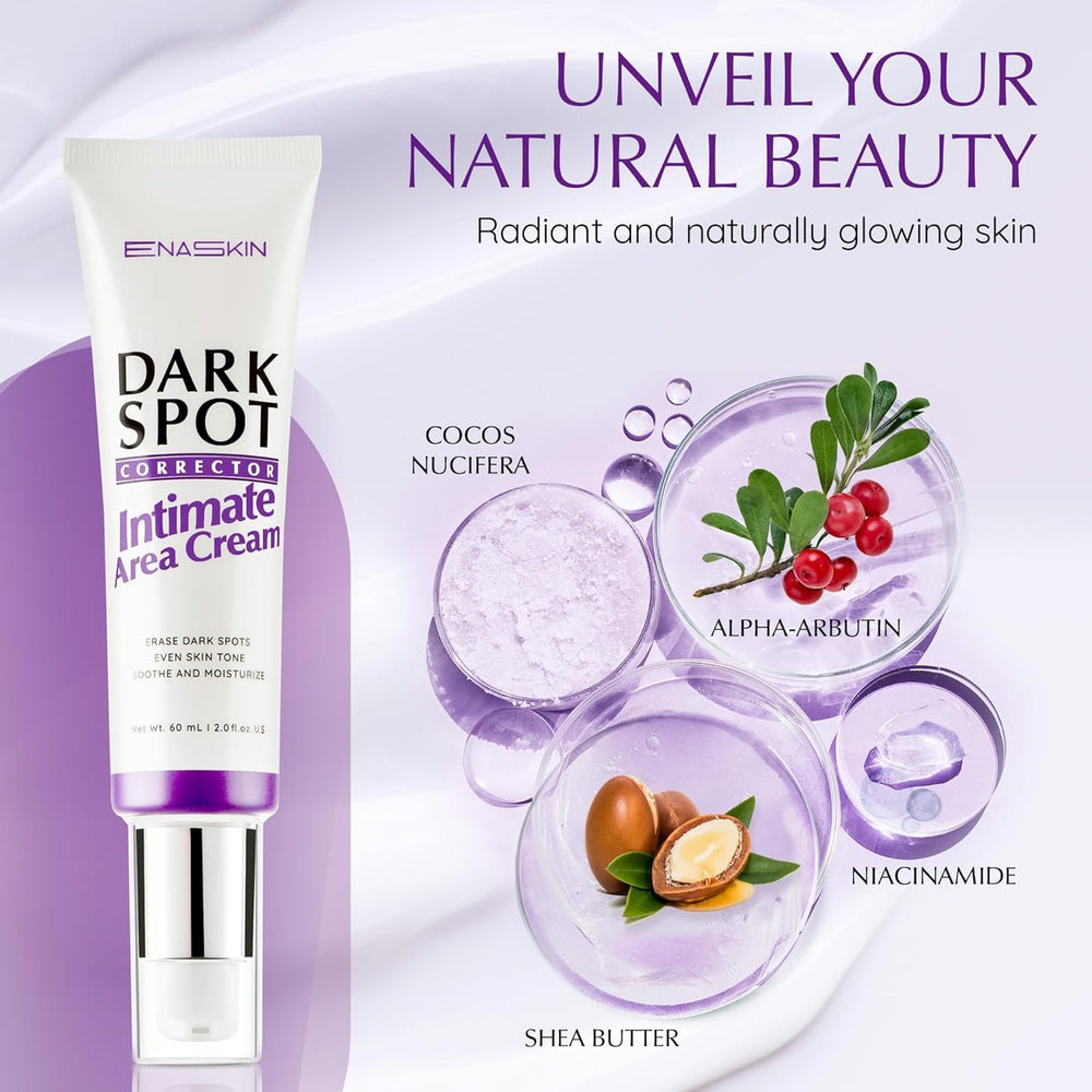 EnaSkin cream applied to bikini area for even tone