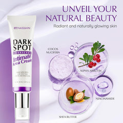 EnaSkin cream applied to bikini area for even tone