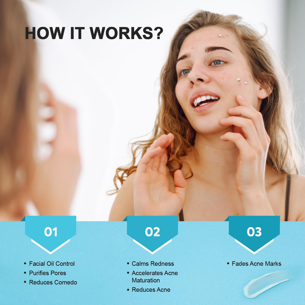 Enaskin Naturals bacne care application on back area suggests cystic breakout relief potential.