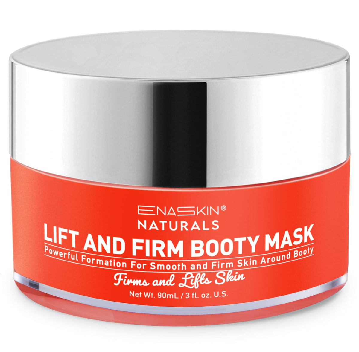 Enaskin Naturals anti-cellulite cream tube closeup for smoother, firmer thighs