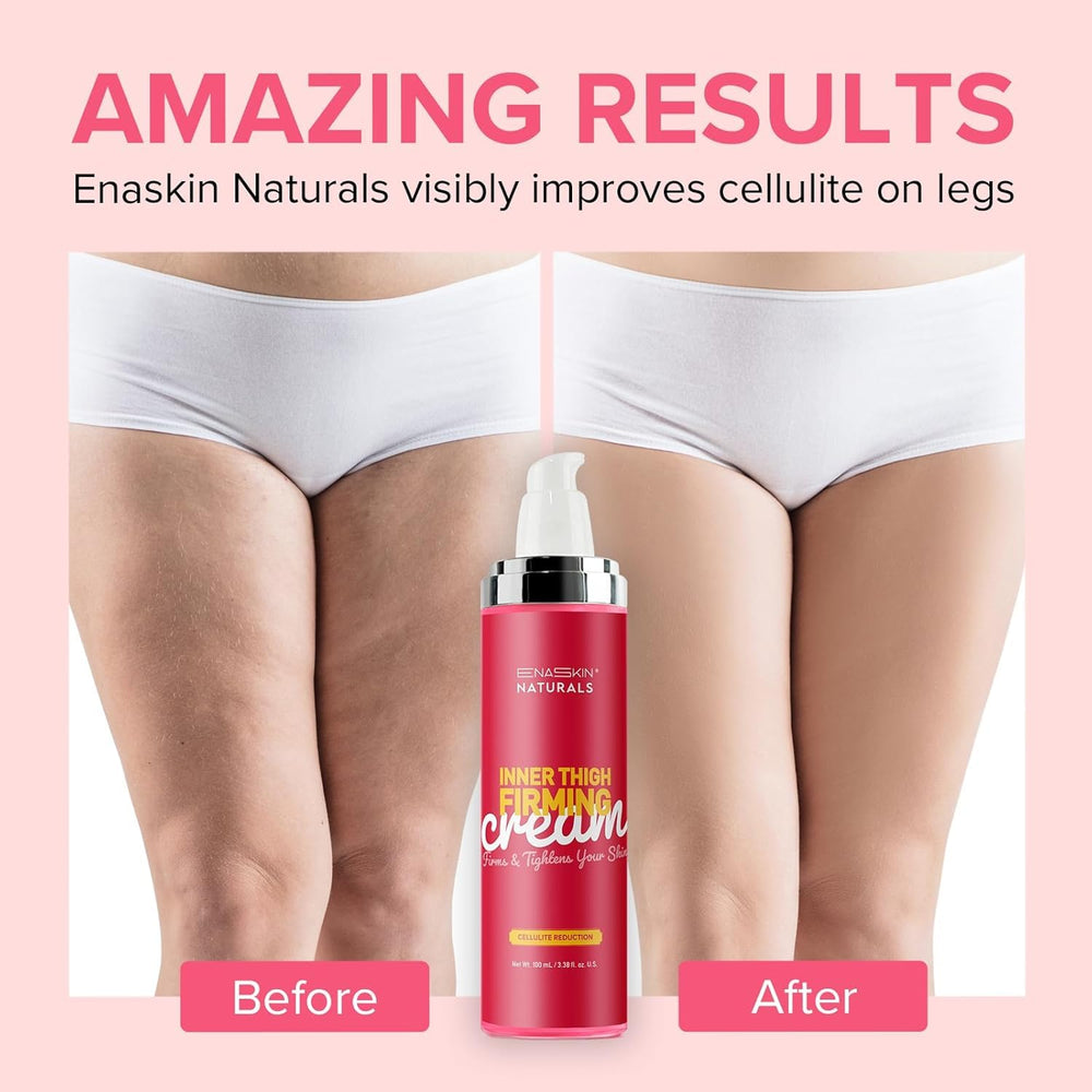 Enaskin Naturals cellulite remover booty cream jar highlights lift for a more toned buttocks