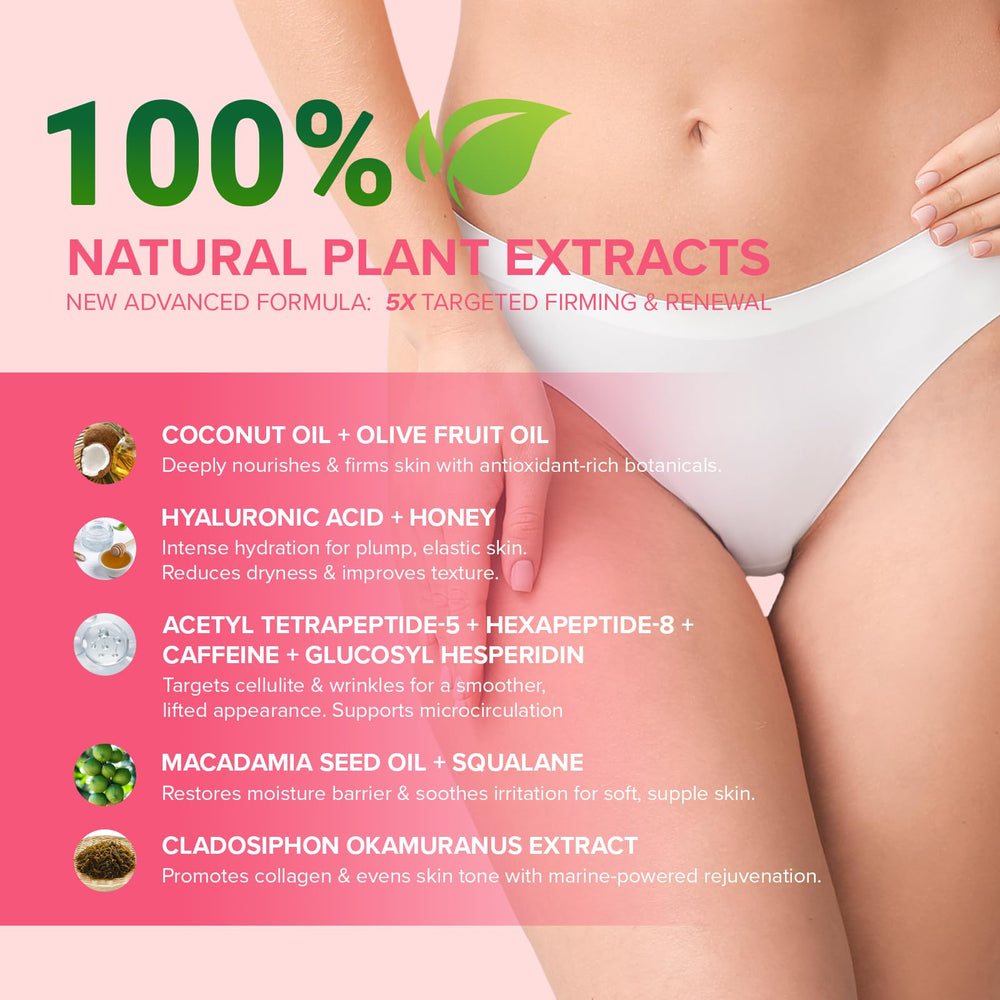 Enaskin Naturals cellulite remover texture closeup reveals creamy formula for massage
