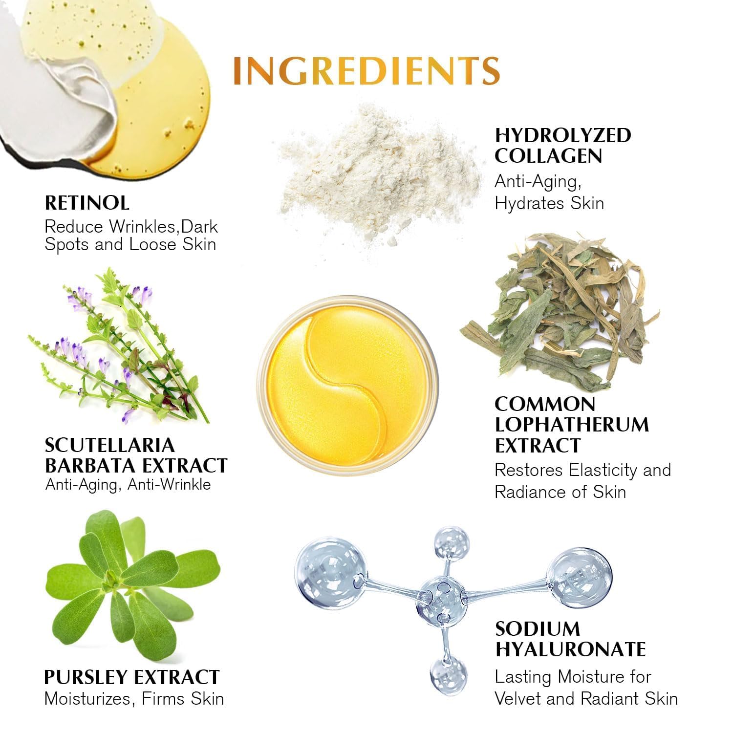 Enaskin Naturals collagen niacinamide layer on patch suggests elasticity support.