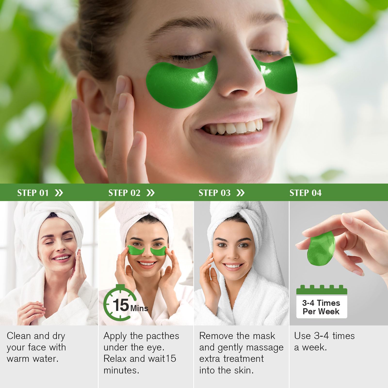 Enaskin Naturals collagen-retinol eye patches delivering nourishing skin benefits.