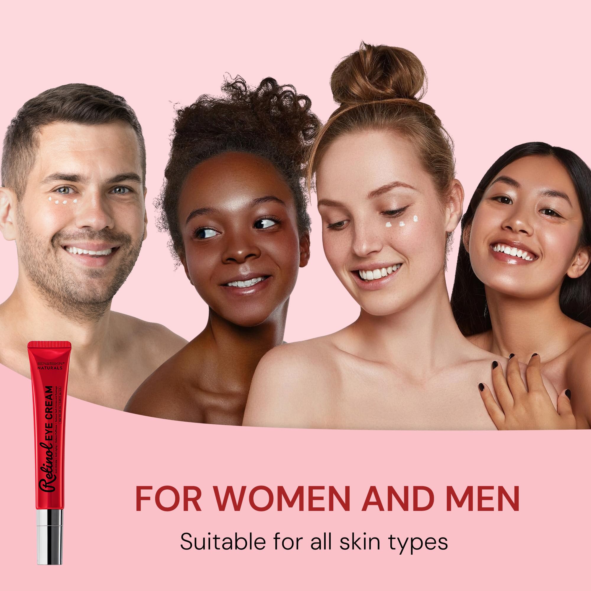 Pro-Retinol formula in EnaSkin eye cream offers gentle anti-aging support