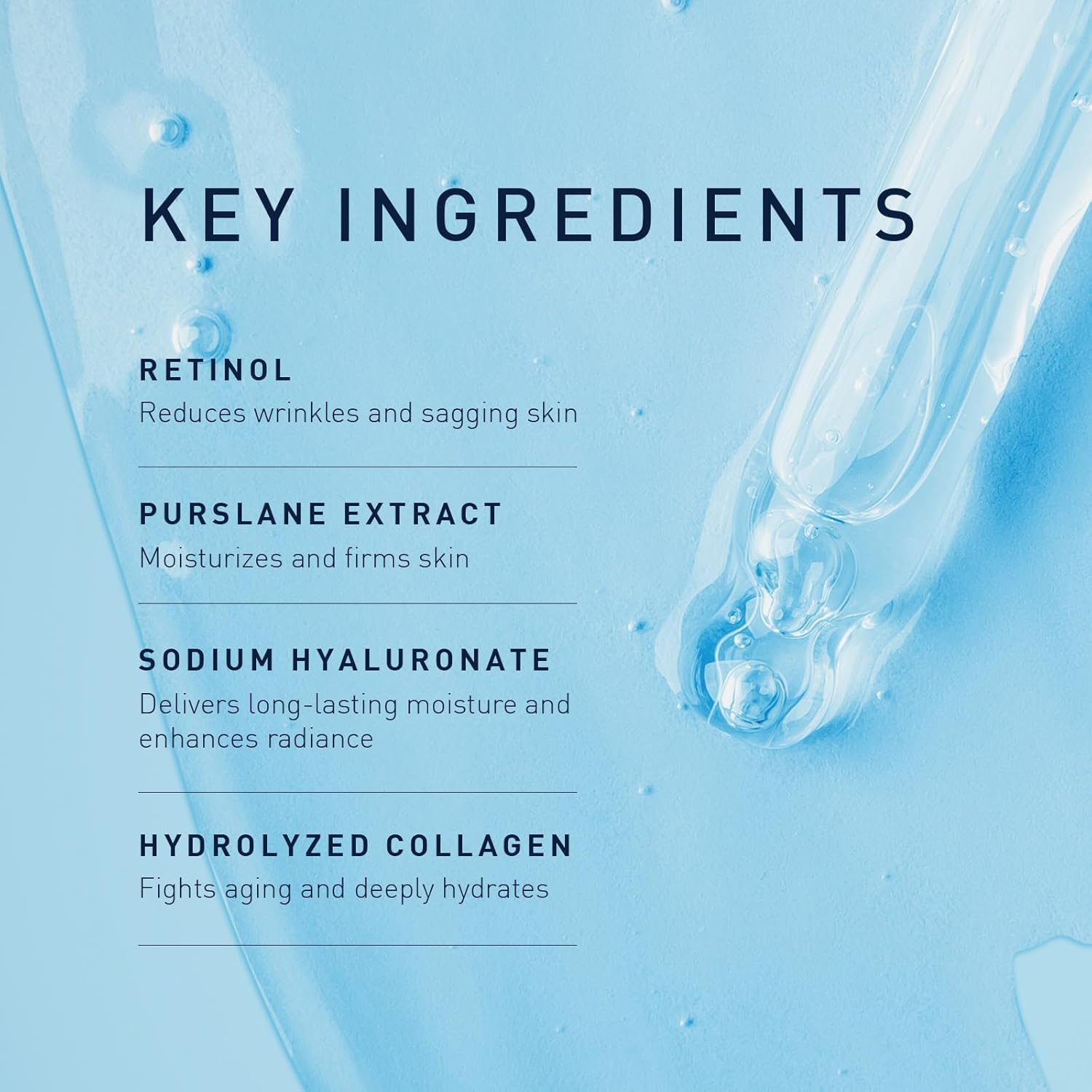 Enaskin Naturals hydrogel formula with comfortable skin adhesion shown up close.