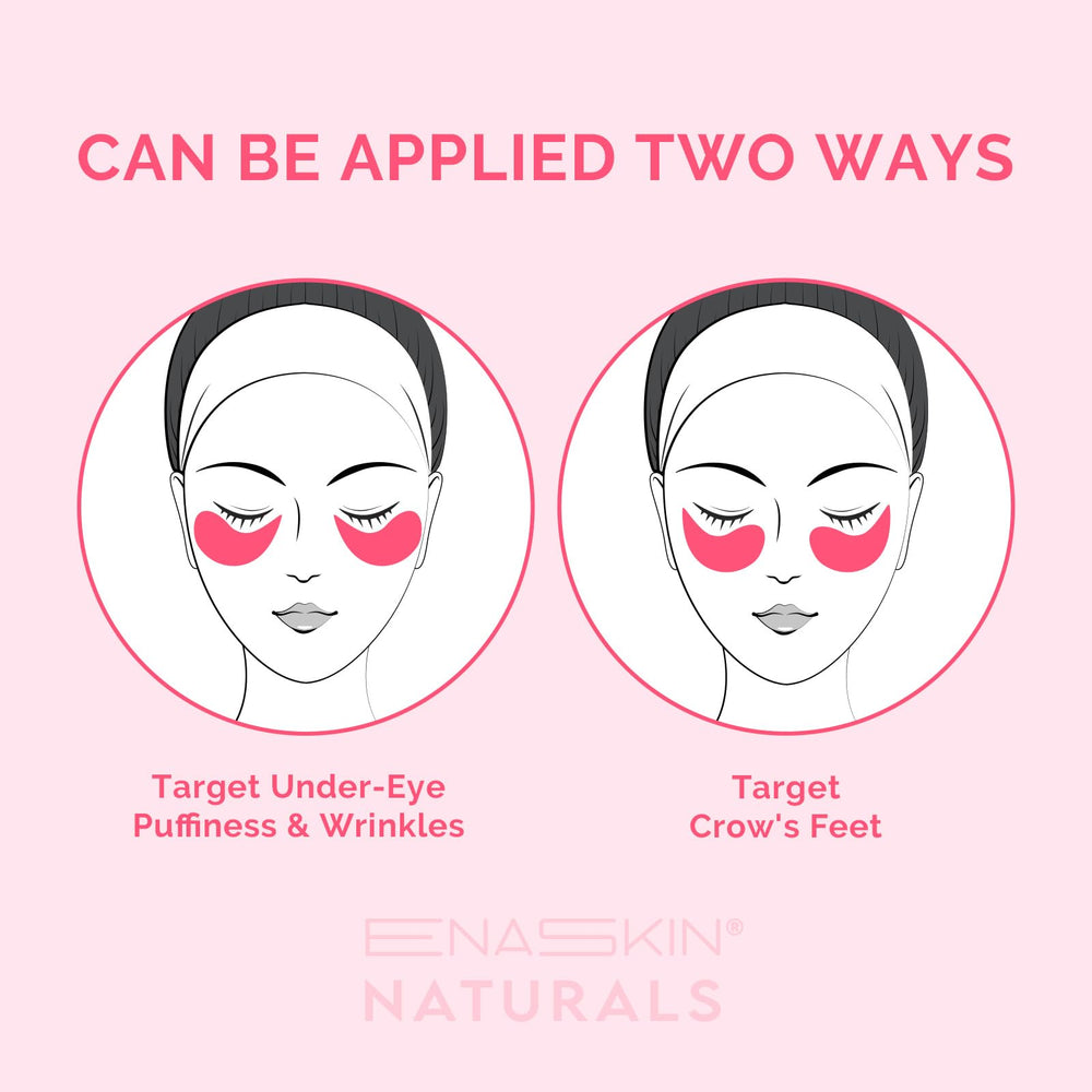 Enaskin Naturals Korean-inspired vitamin formula close-up emphasizing refreshed eyes.