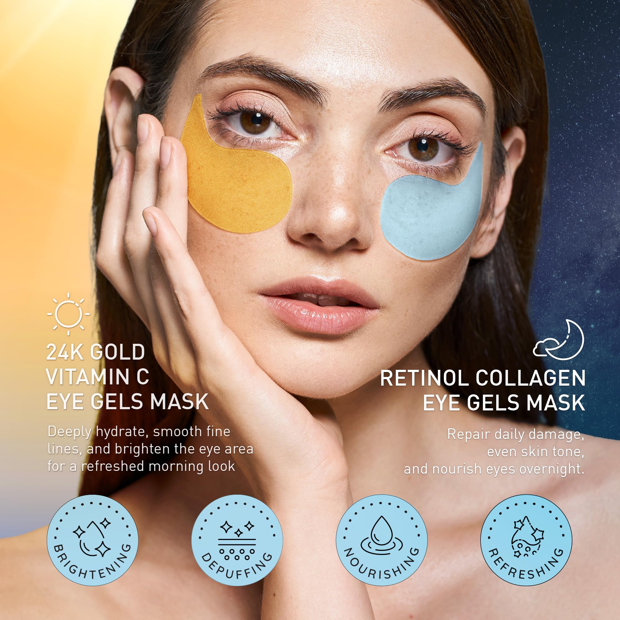 Enaskin Naturals retinol patch night use closeup showing nighttime regeneration.
