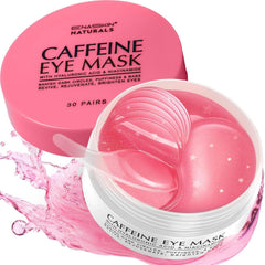 Enaskin Naturals rose eye patches packaging, ideal for gifting and on-the-go brightening.