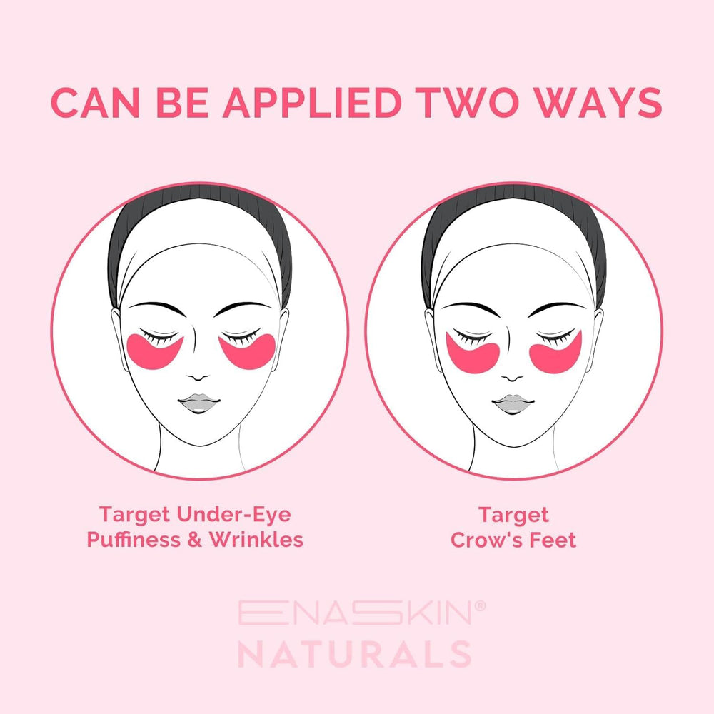 Enaskin Naturals sensitive skin-friendly eye patches gently hydrates sensitive under-eye area.