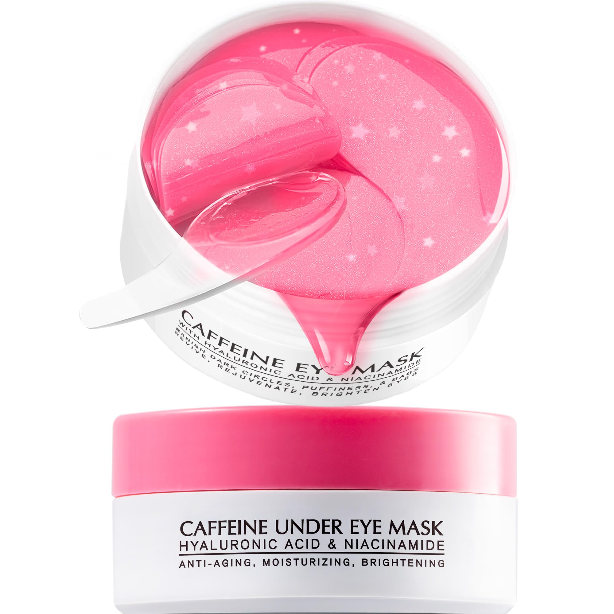 Enaskin Naturals under-eye patches pink pack close-up for soothing hydration and potential puffiness reduction.