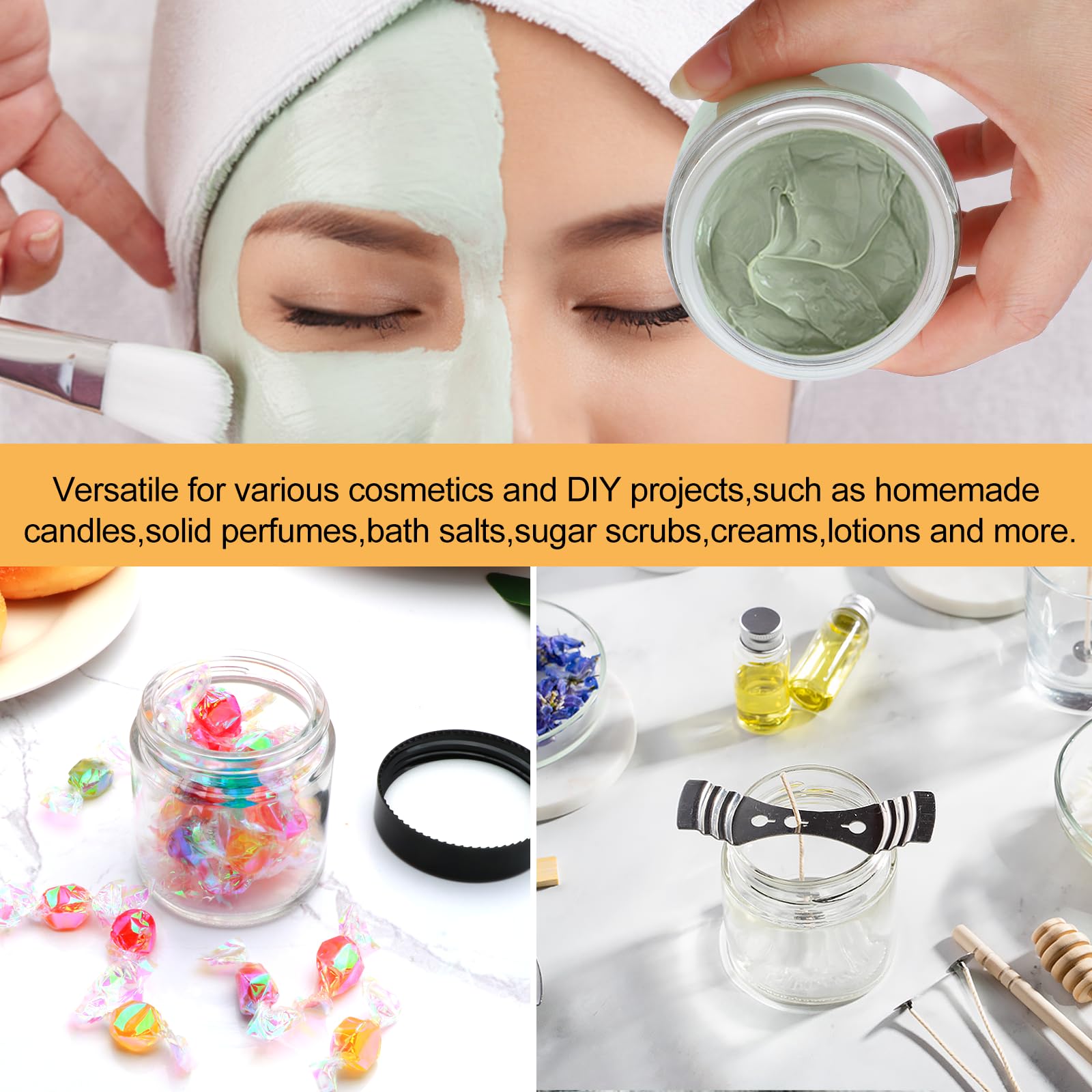 Encheng easy-clean jar line highlights wash-and-reuse capability after removing liners.