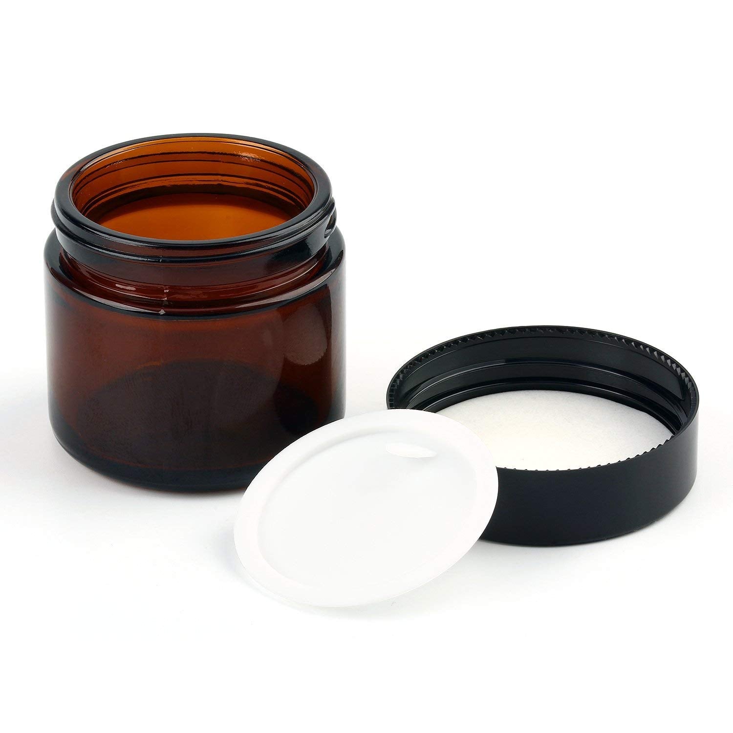 Encheng travel-friendly amber glass jars ideal for trips or gym bags.