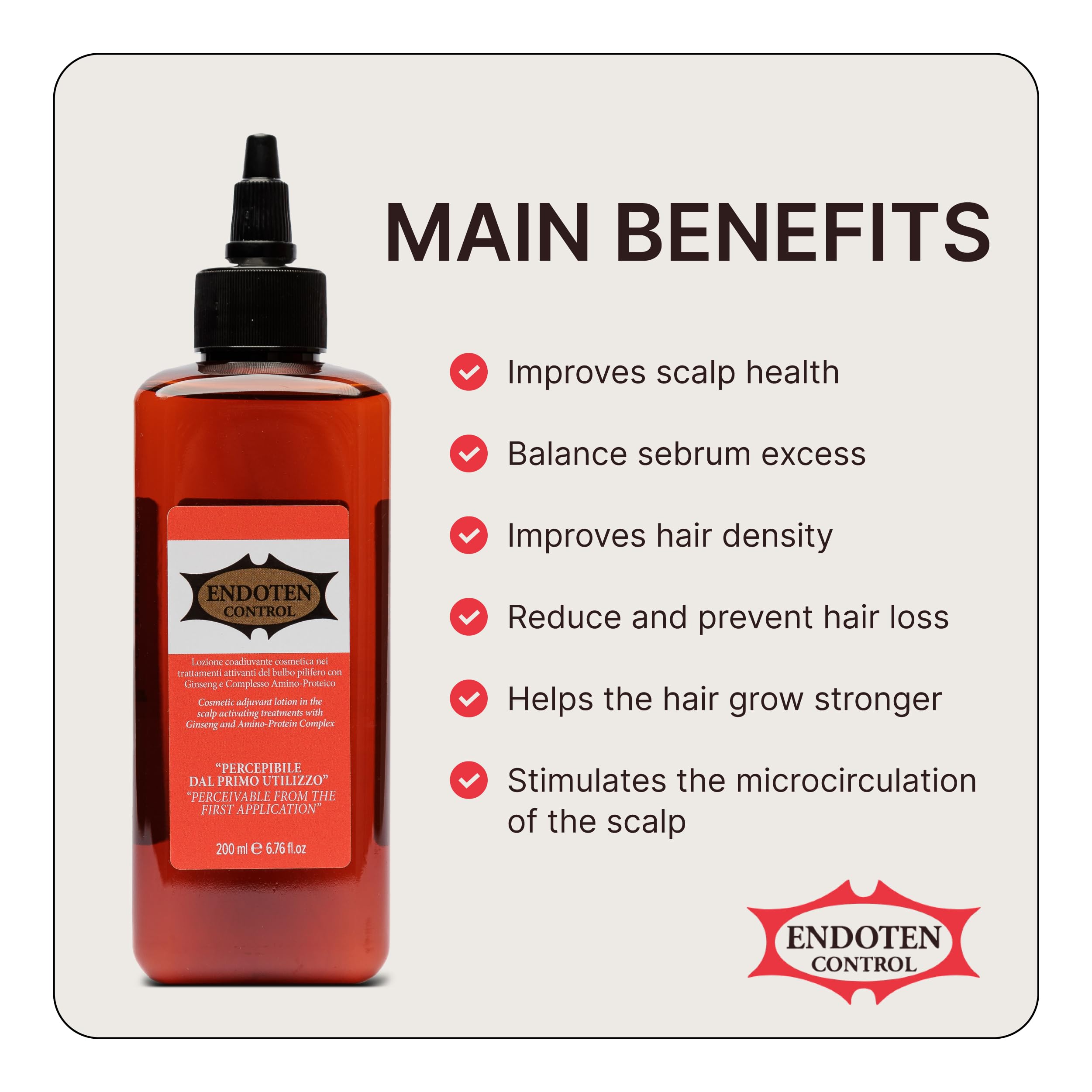 ENDOTEN CONTROL Lotion amino protein complex nourishes the hair bulb