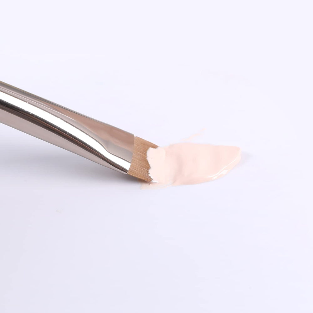 Energy flat definer brush with concealer edge enables flawless under-brow cleanup