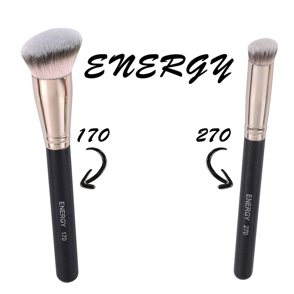 ENERGY Foundation Brush 170 delivers even coverage across curves for a natural look.