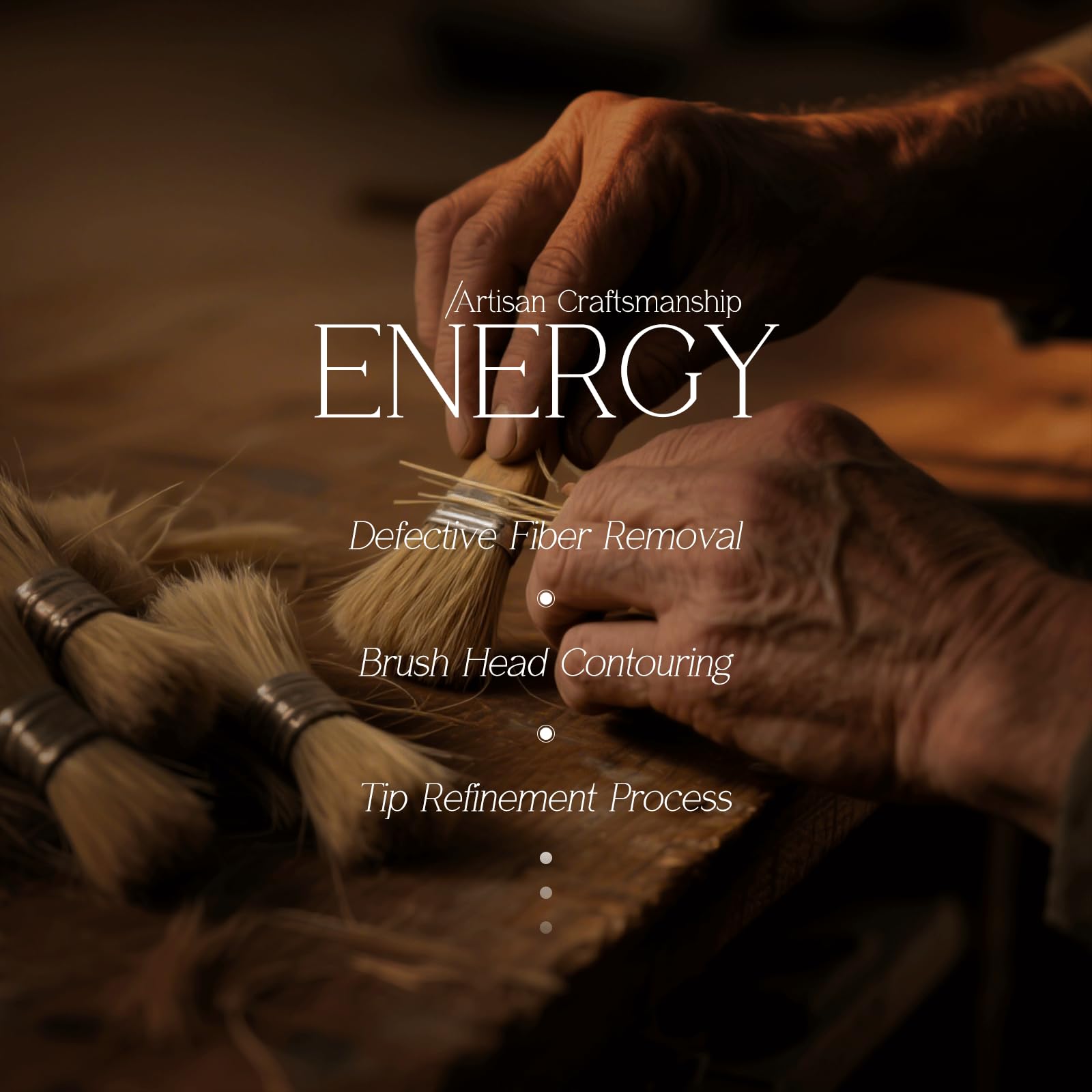 ENERGY Kabuki Mini cleaning-friendly design resists shedding after washing
