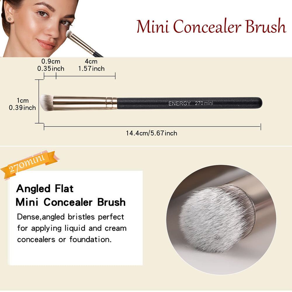 ENERGY travel pouch keeps brushes organized for on-the-go touch-ups.