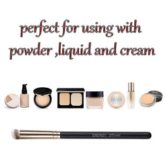 Energy Under Eye Concealer Brush with synthetic bristles for soft, blendable application.