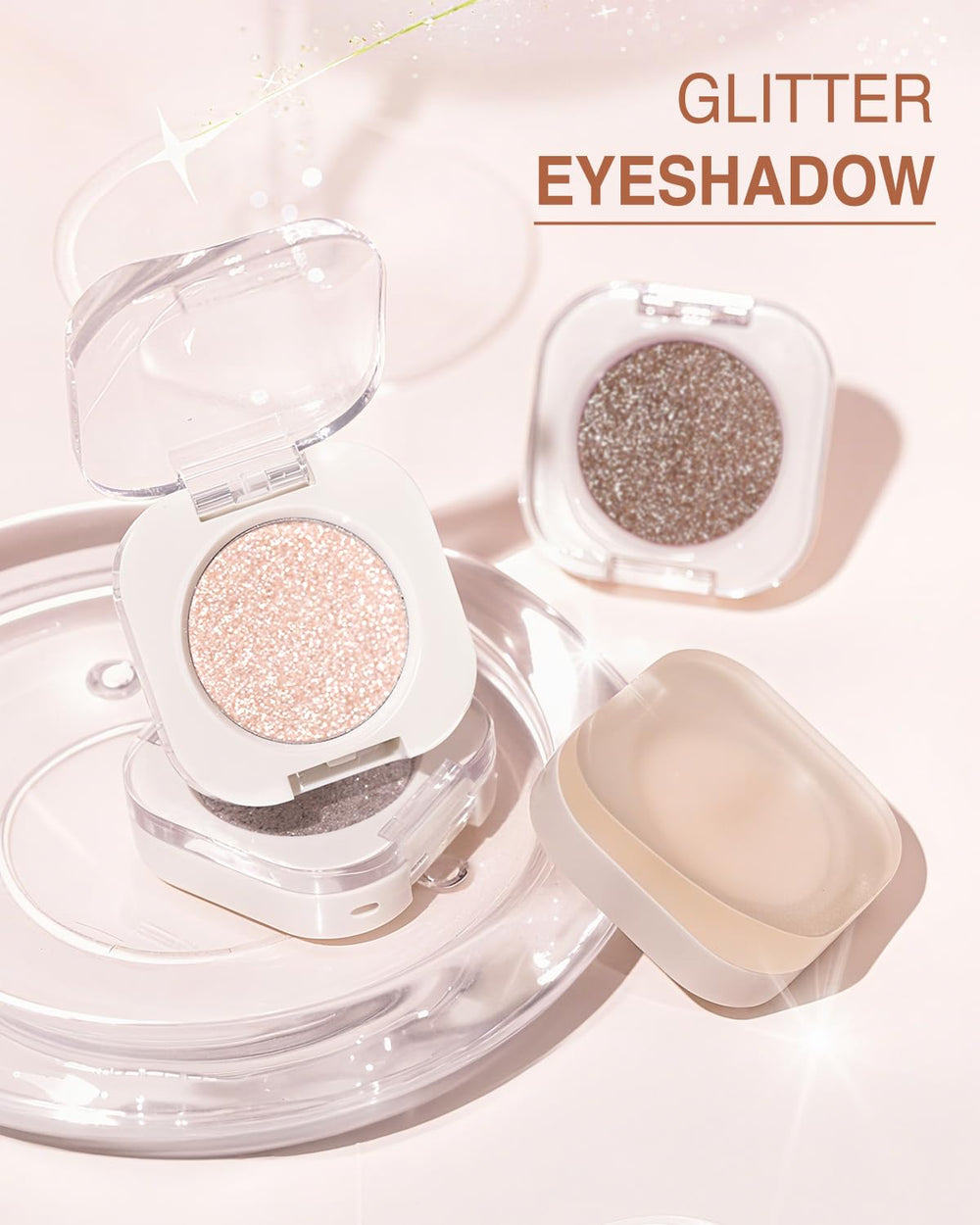 Enfuntins single shimmer eyeshadow packaging-cap closeup emphasizes premium design